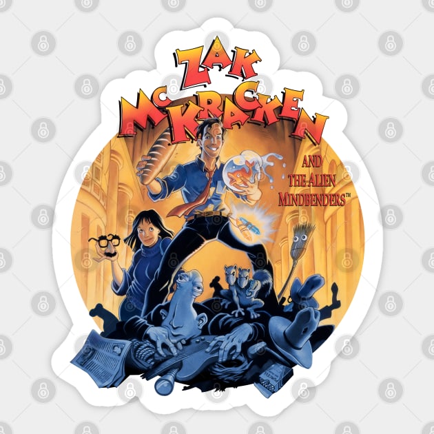 Zak McKracken cutout Sticker by FbsArts